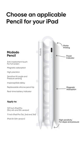 Mcdodo Stylus Pen for iPad - White
