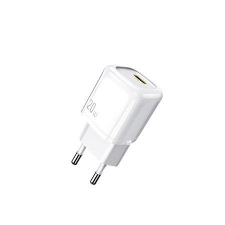 MCDODO 20W PD Fast Charger Black EU Lightweight Mini Charger - White