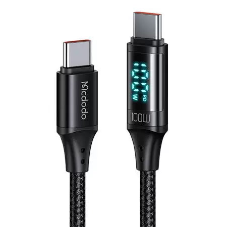 Mcdodo 100W Type C to Type C Cable 1.2m Fast Charging - Black