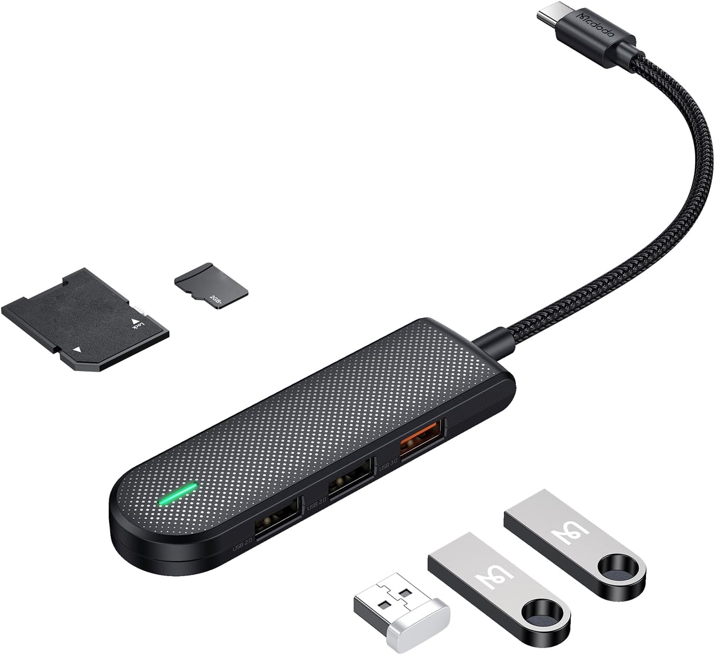 Mcdodo USB 3.0 Hub 5Gbps High-Speed Data Transfer - Black