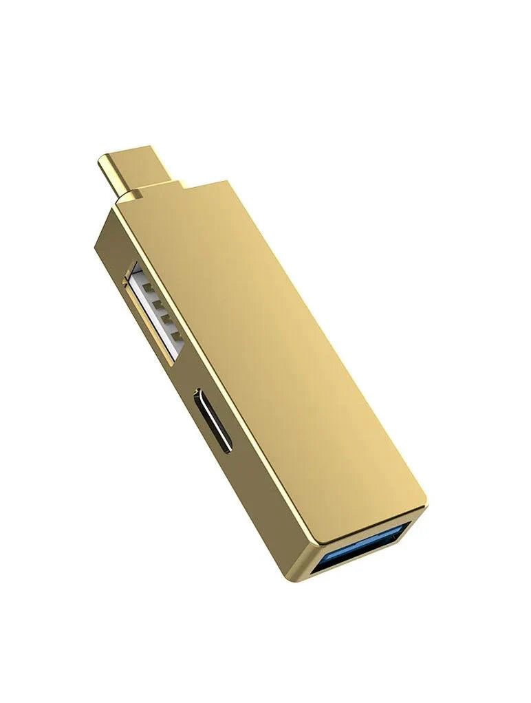 Wiwu Alpha T02 Pro 3 في 1 موزع USB من النوع C مع منفذ PD