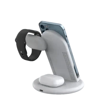 WiWU Power Air 3-in-1 Wireless Charger & Phone Stand
