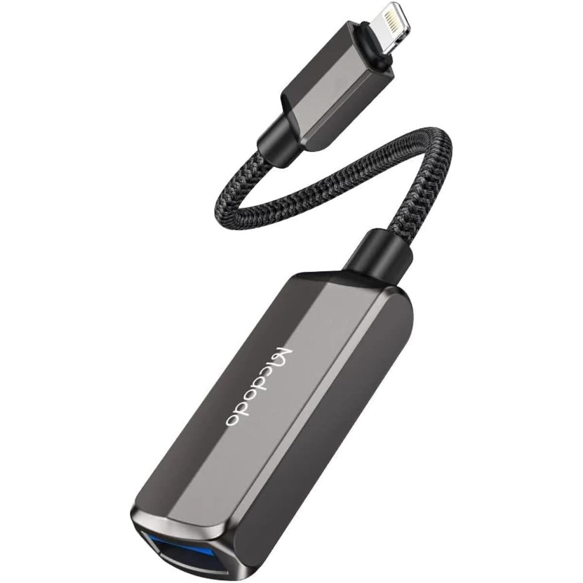 محول ماكدودو لايتنينج ٢ في ١ - USB-A ٣.٠ + منافذ لايتنينج