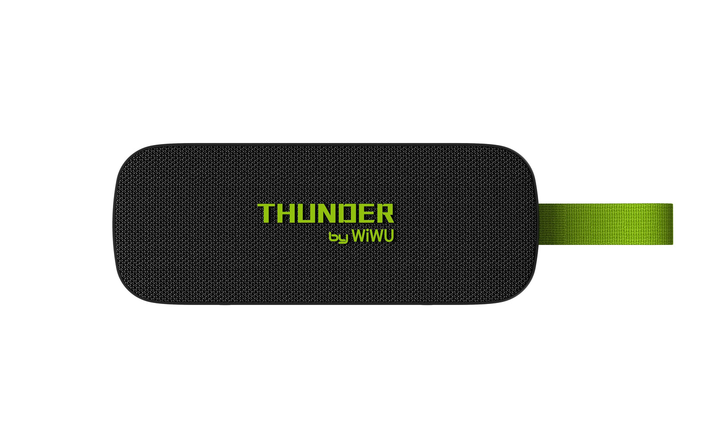 مكبر صوت لاسلكي WIWU Thunder H2 لاسلكي قوي ومتين - أسود
