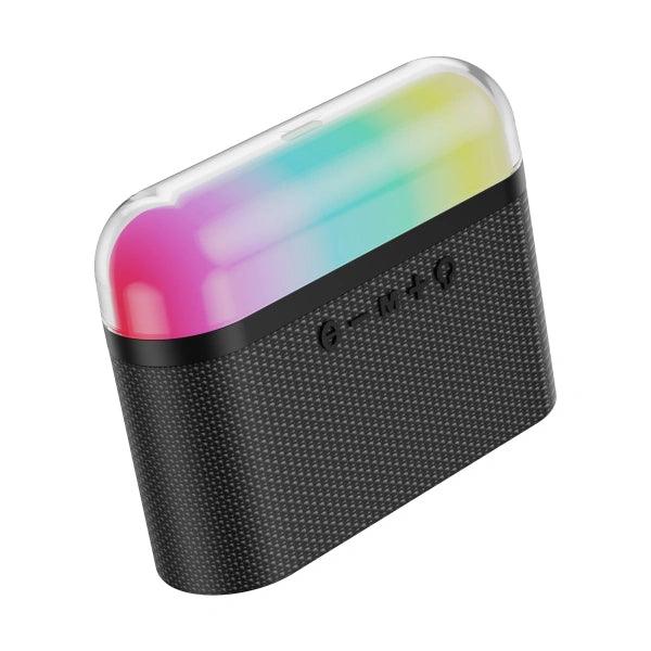 مكبر صوت WiWU Tounder Speaker P60 لاسلكي بتقنية البلوتوث للهواتف مع مكبر صوت محمول LED ملون
