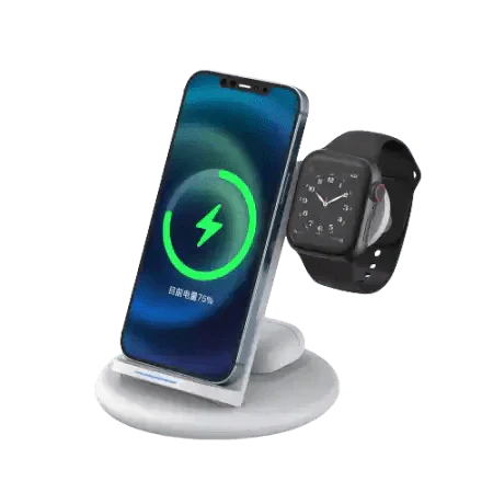 WiWU Power Air 3-in-1 Wireless Charger & Phone Stand