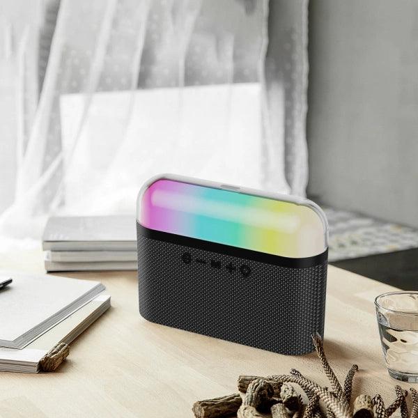 مكبر صوت WiWU Tounder Speaker P60 لاسلكي بتقنية البلوتوث للهواتف مع مكبر صوت محمول LED ملون