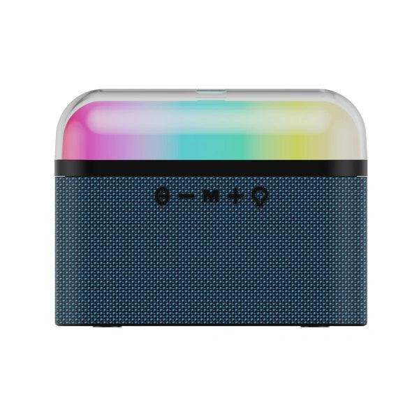 مكبر صوت WiWU Tounder Speaker P60 لاسلكي بتقنية البلوتوث للهواتف مع مكبر صوت محمول LED ملون