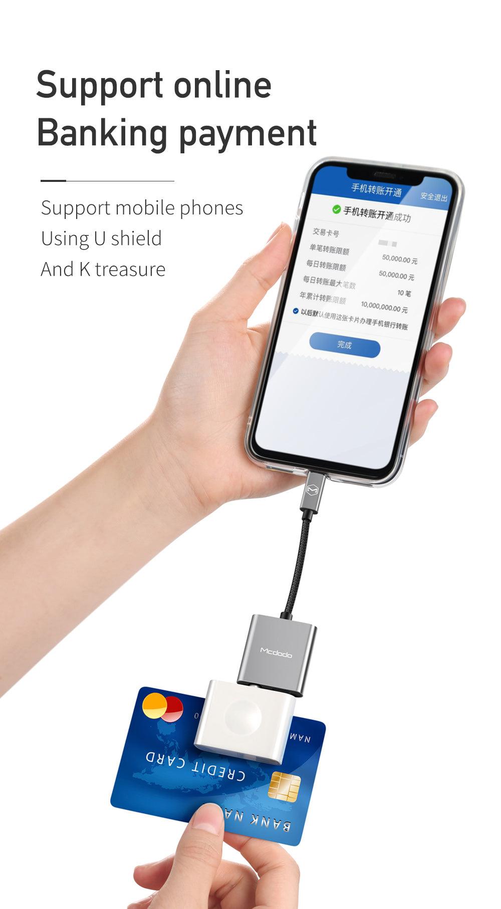 محول صوت Mcdodo Type C إلى DC3.5mm وType C مع شحن سريع 60 واط