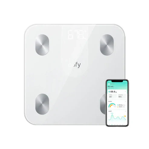 Anker Eufy A1 Smart Scale 12 Measurements in a Compact Design - Black & White