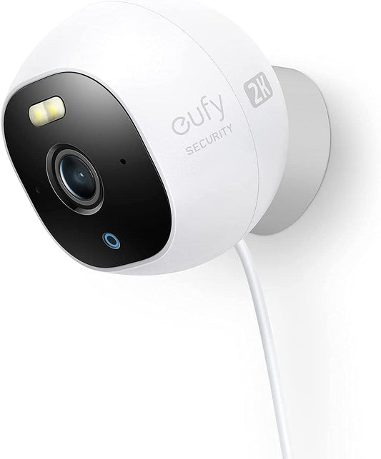 Anker Eufy Outdoor Cam Pro 2K Surveillance Camera with Spotlight - White