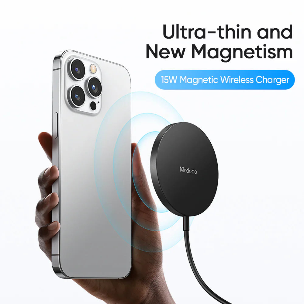 Mcdodo 15W Moon Series Magnetic Fast Wireless Charger - Black