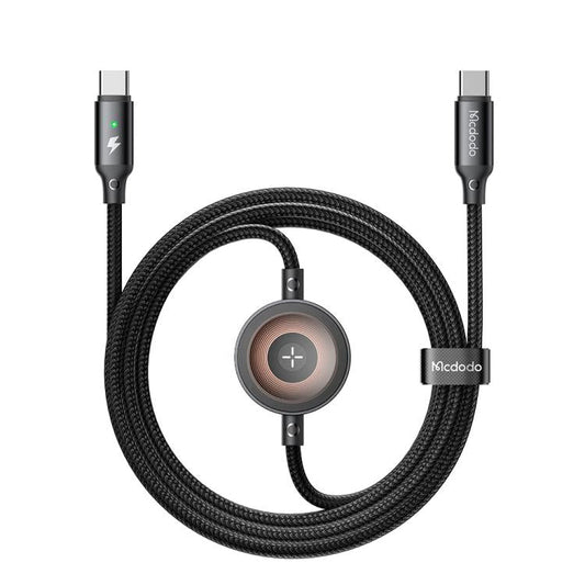 Mcdodo 2 in 1 60W Type C to Lightning & Apple Watch Charger - Black