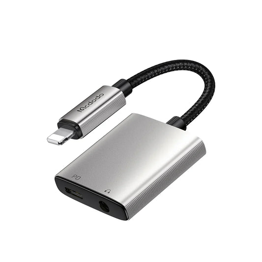 Mcdodo 2 in 1 Lightning to DC3.5 & Lightning Audio Adapter
