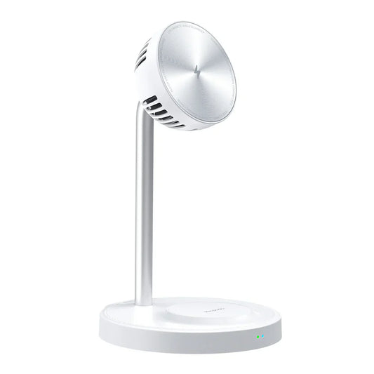 Mcdodo 2 in 1 Magnetic Wireless Charger with Cooling Fan - White