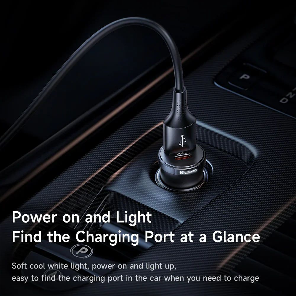 Mcdodo 33W 2 Port Car Charger  Fast USB-A & USB C Charging
