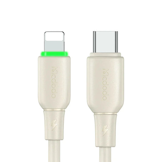 Mcdodo_36W_USB_C_to_Lightning_Data_Cable_with_LED_1.2m_-_Beige