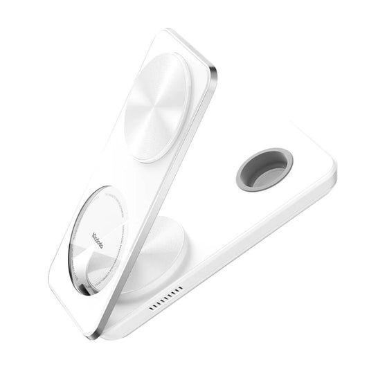 Mcdodo 3in1 Foldable Magnetic Wireless Charger and Stand - White