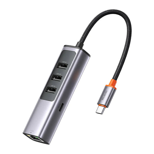 Mcdodo 5 in 1 100W USB C Hub with 3 USB Ports & LAN Port