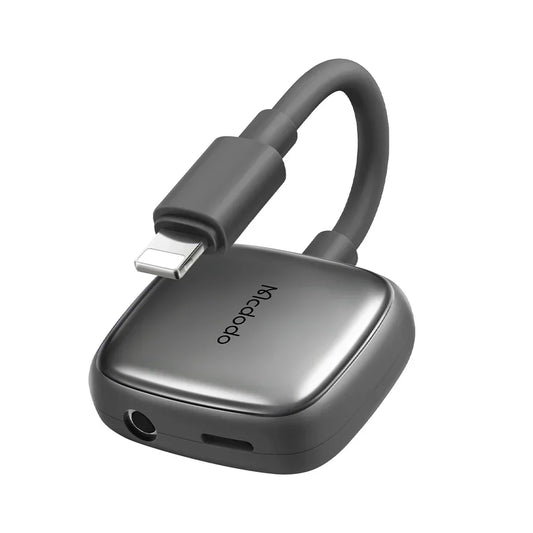 Mcdodo Lightning to DC3.5 Digital Audio Cable High Quality - Grey