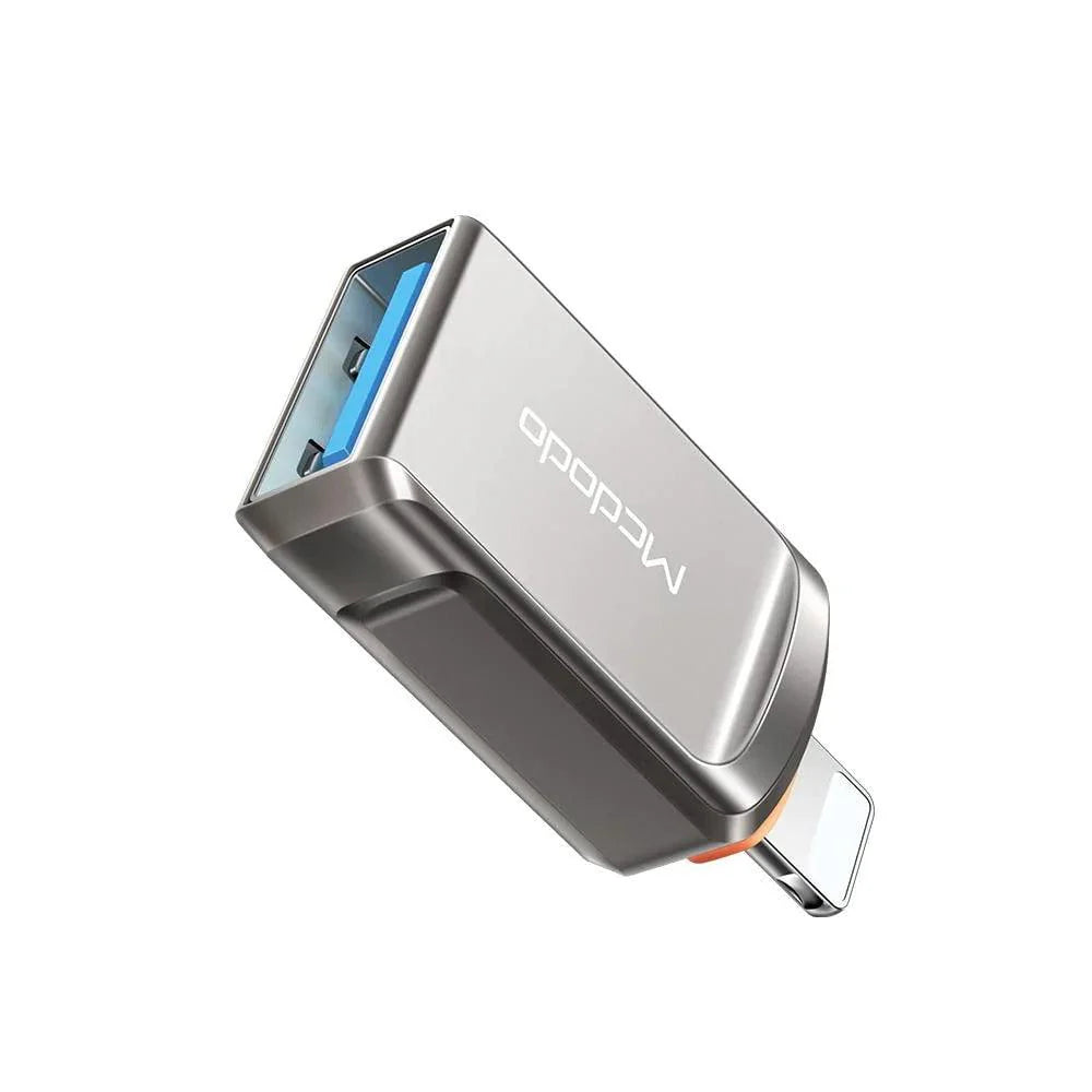 Mcdodo OTG USB A 3.0 to Lightning Adapter Fast Performance - Gray