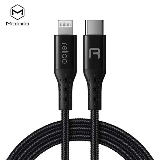 Mcdodo Reliqo 2m Type C to Lightning Cable - Black
