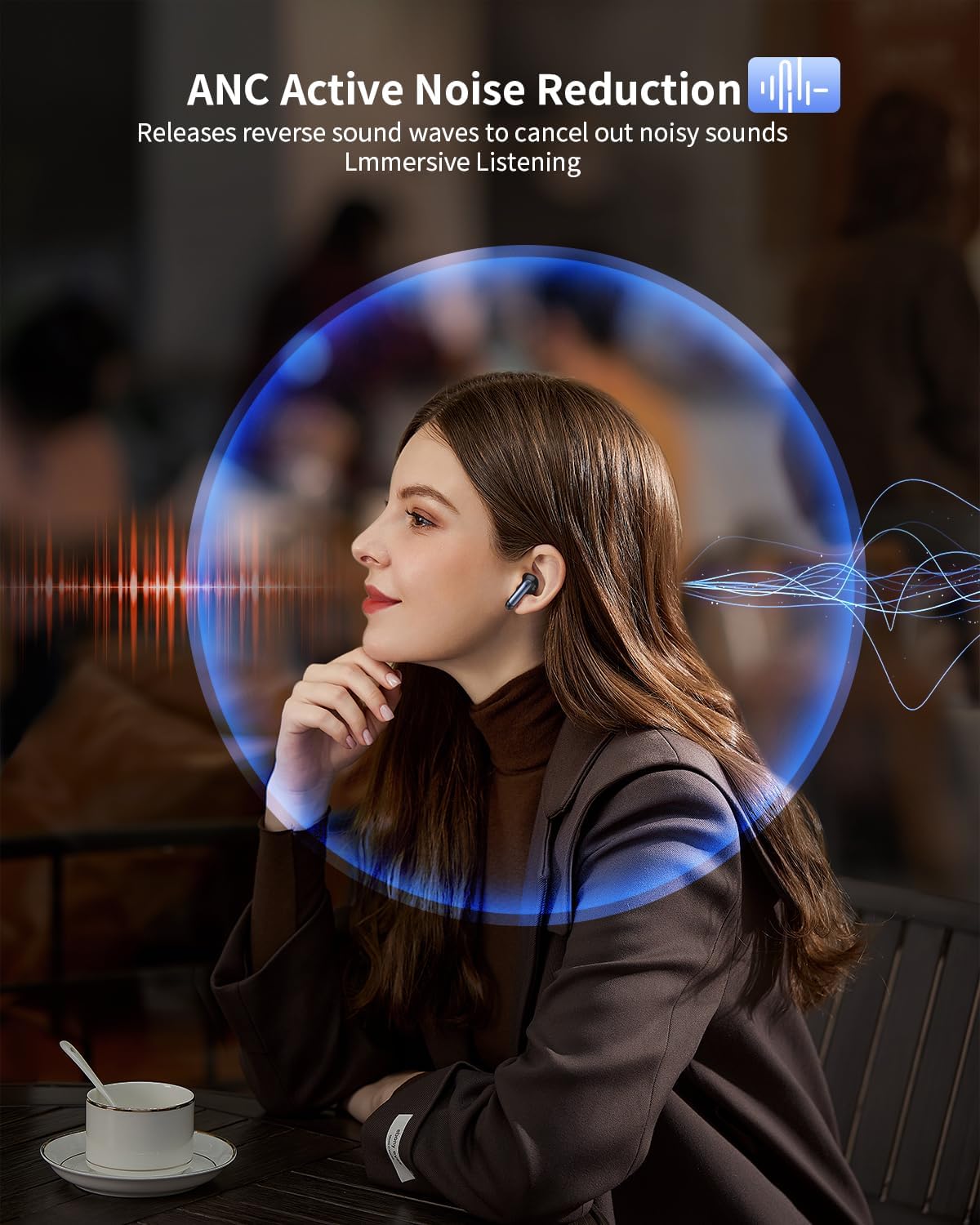 Mcdodo Wireless Earbuds Bluetooth 5.3 Noise Cancelling with LED Display