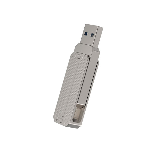 WIWU Infinite 2in1 USB3.2 Flash Drive 64GB Fast & Versatile - Silver