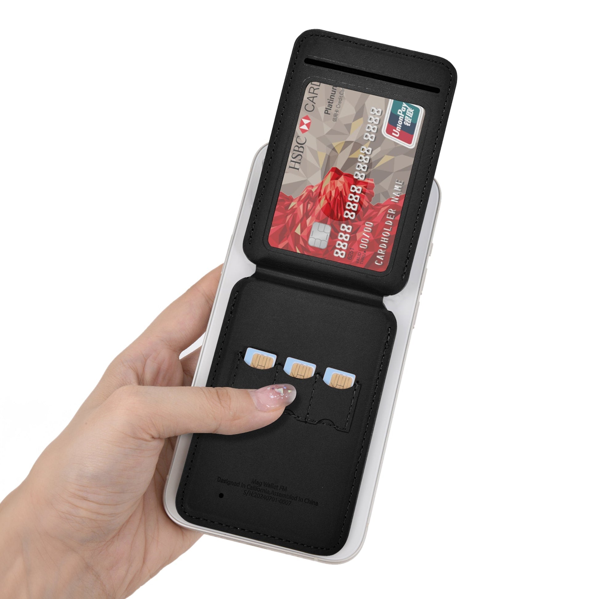 WIWU Mag Wallet FM MW 005 Slim & Magnetic - Black