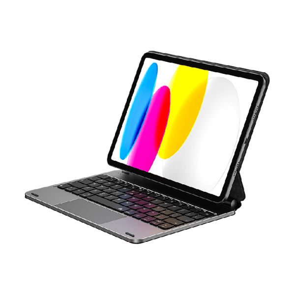 لوحة مفاتيح لاسلكية سحرية WIWU MK-001 (عربية) لجهاز iPad مقاس 10.9 بوصة/11 بوصة - رمادي