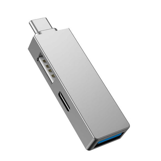 Wiwu Alpha T02 Pro 3 في 1 موزع USB من النوع C مع منفذ PD