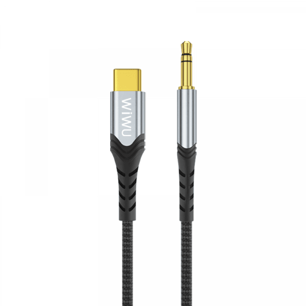 كابل صوت ستيريو Wiwu 3.5 مم إلى Type-C - أسود